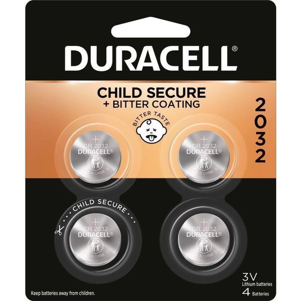 Duracell Lithium 2032 3 V 225 Ah Security and Electronic Battery 4 pk DL2032B4PK